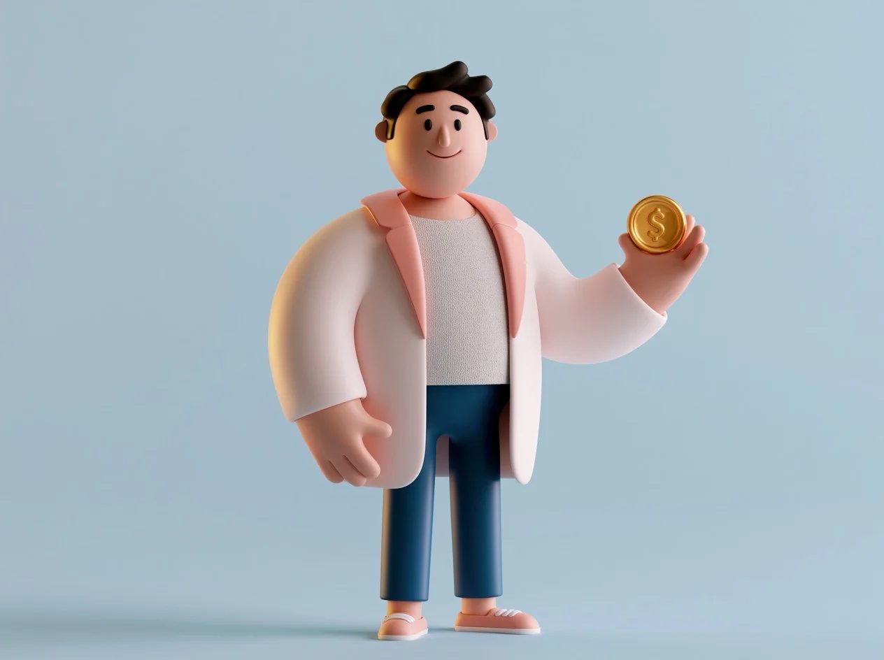 3D clay business character — image 3
