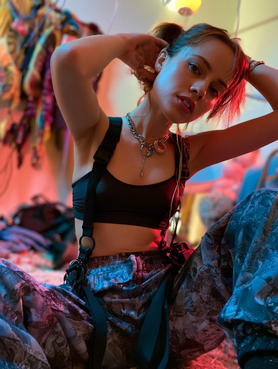 Cyber-grunge aesthetic --ar 3:4 --raw --profile 9gfqdl1