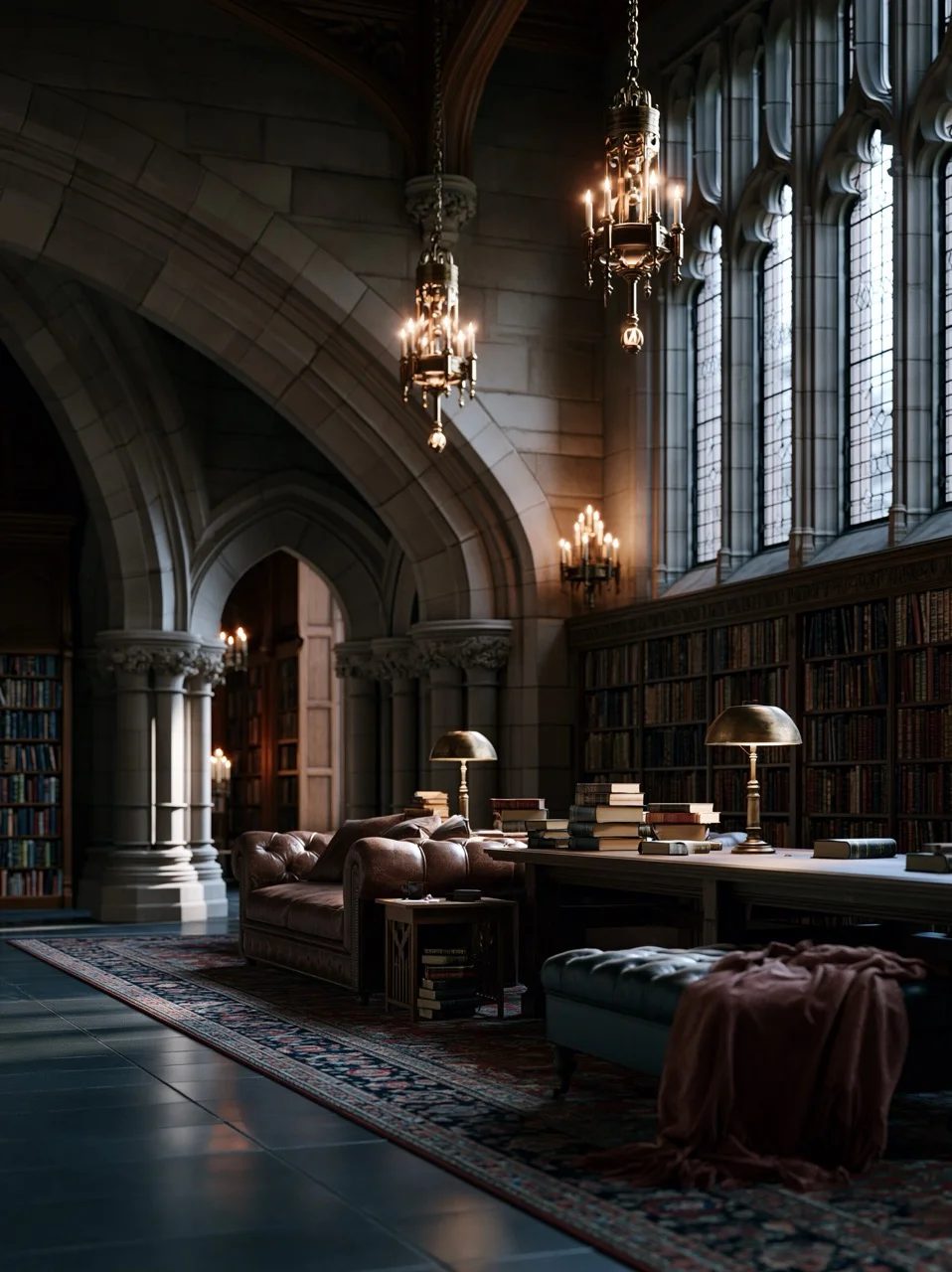 Prompt: dark academia