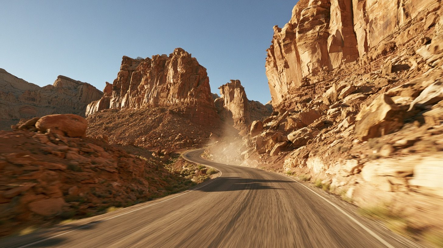 Desert canyon highway — image 3