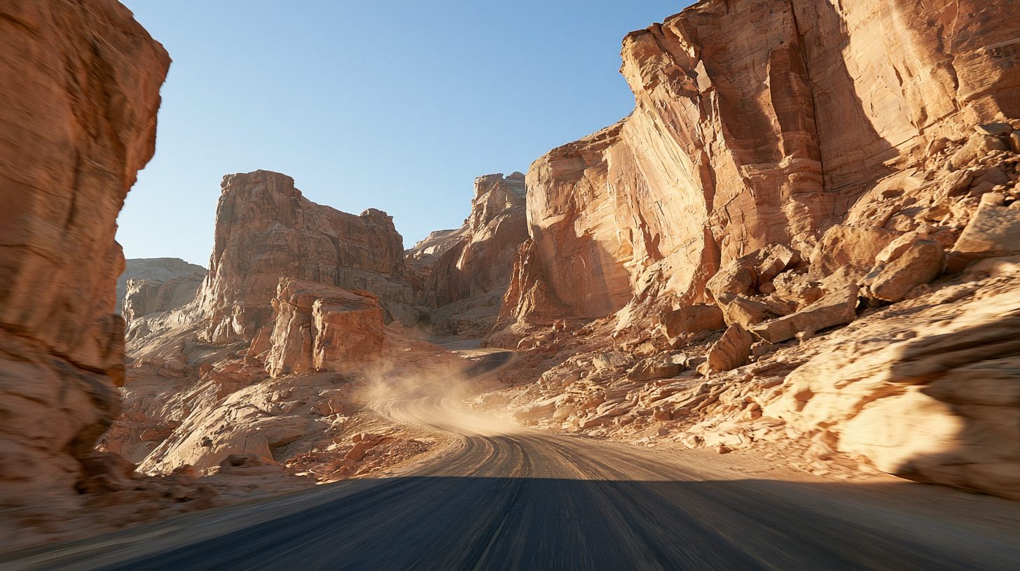 Desert canyon highway — image 4