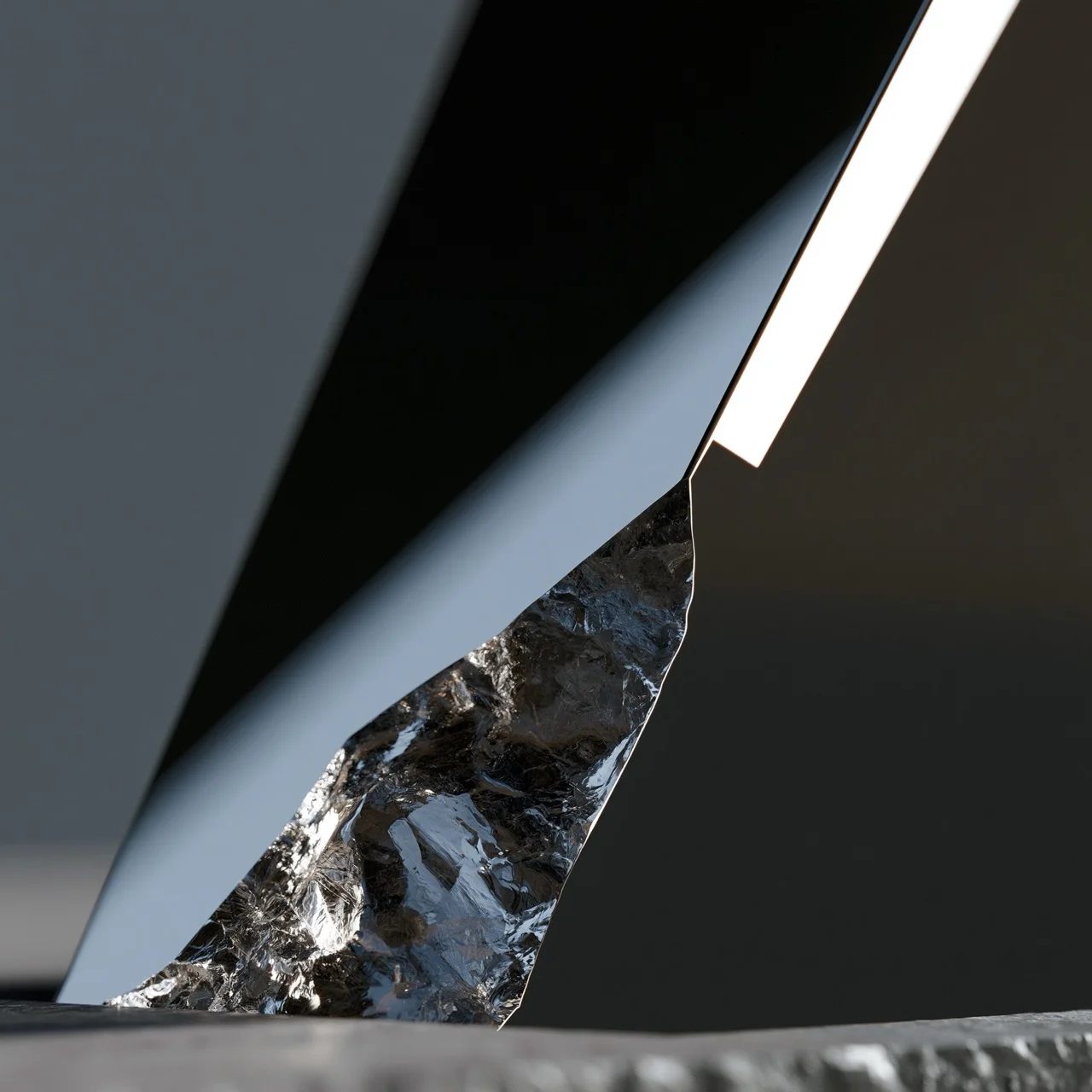 polished obsidian — image 2