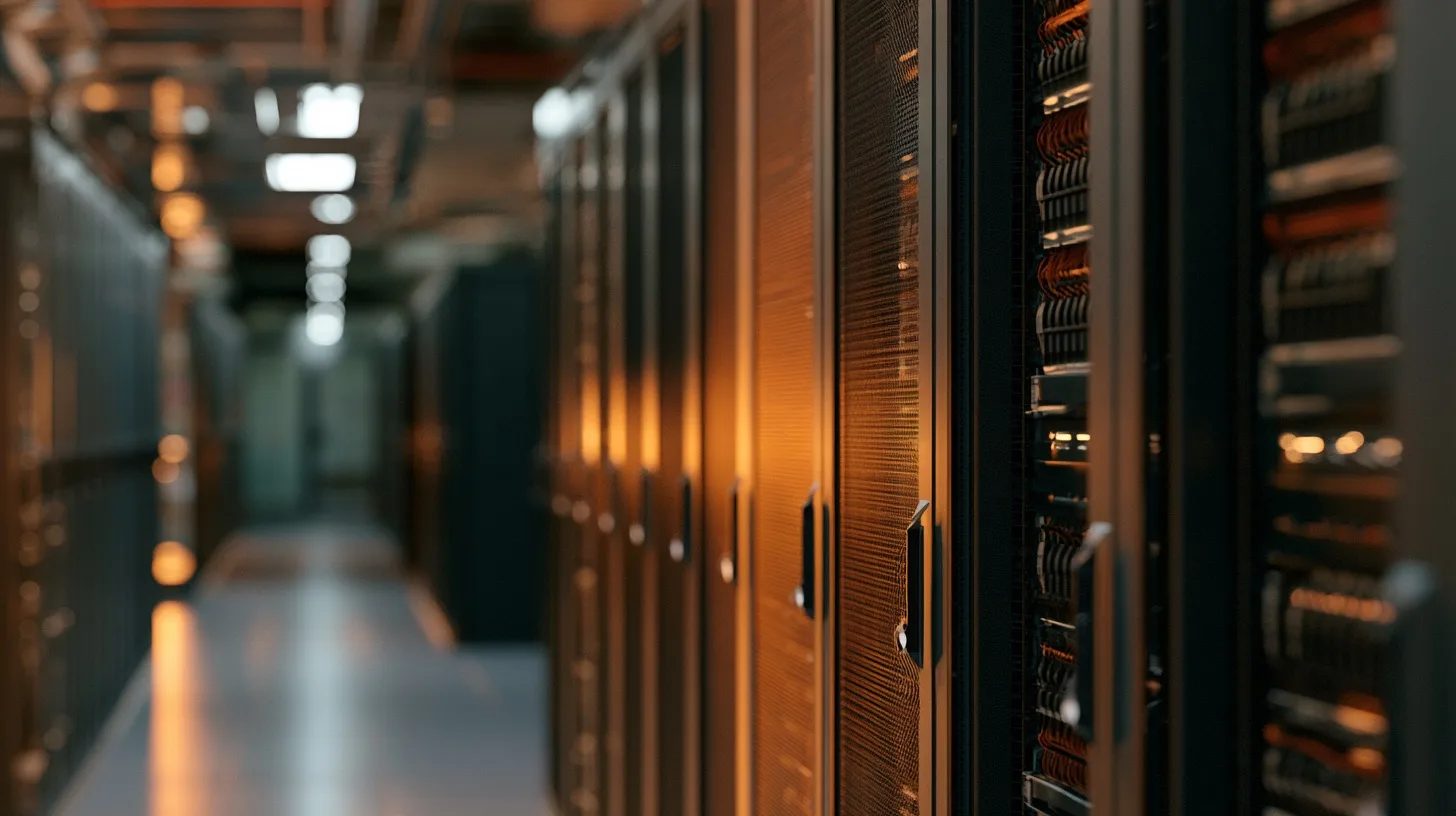 server rack corridor — image 3