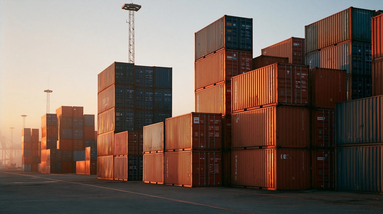 shipping container terminal — image 4