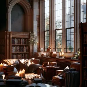 Prompt: dark academia