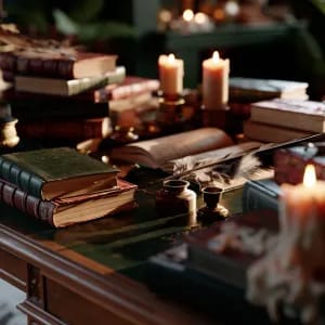 Prompt: dark academia