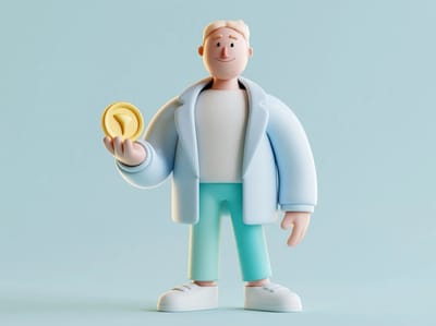 3D clay business character