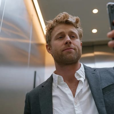 corporate elevator selfie