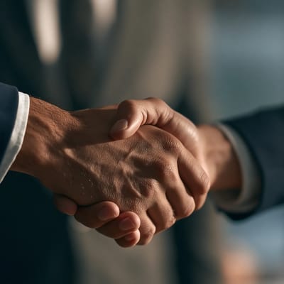 corporate handshake