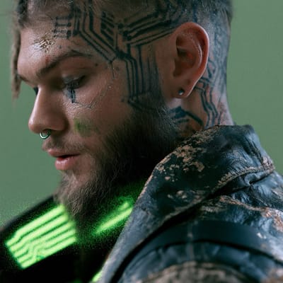 Cyber-grunge aesthetic