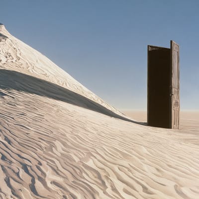 Surreal dune tableau