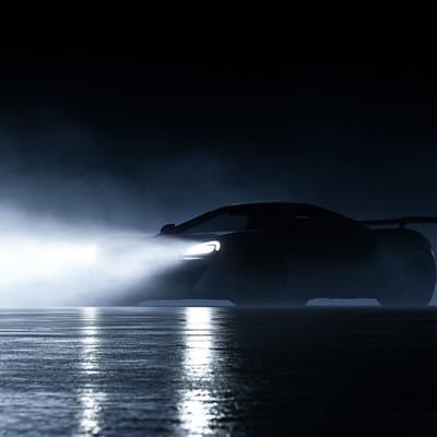 Volumetric headlight beam