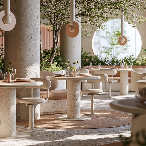 Spring Palette, Modern Restaurant Interior