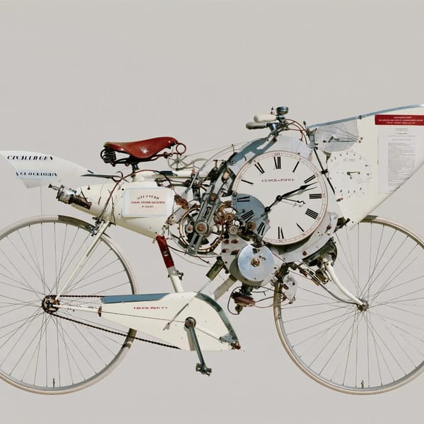 a clockpunk bicycle