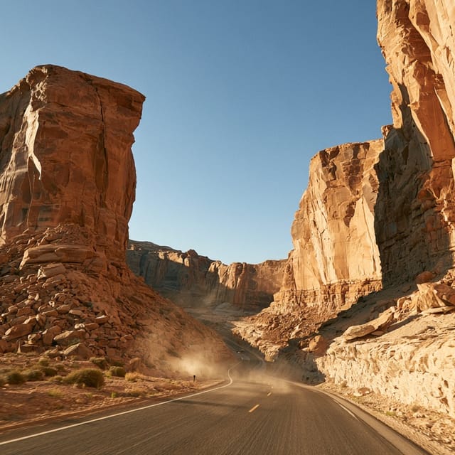 Desert canyon highway