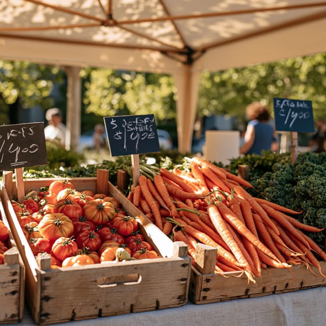 farmers market stall