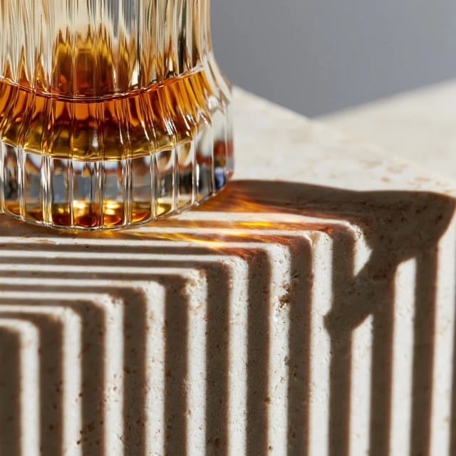fluted glass
