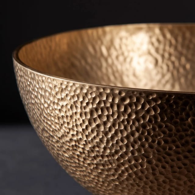hammered brass