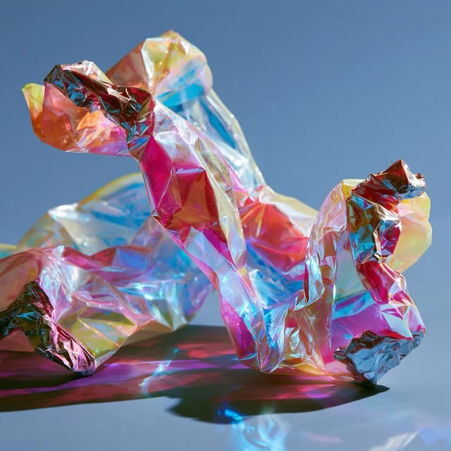 iridescent cellophane