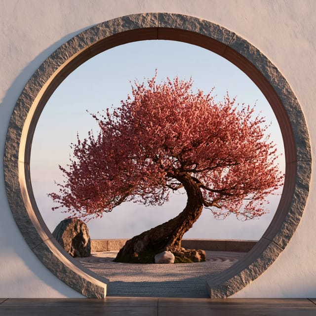 moon gate framing