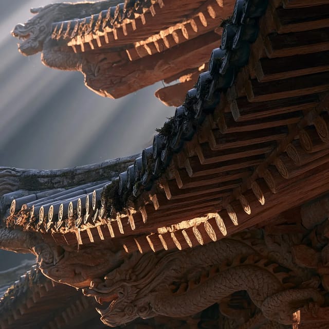 ornate temple eaves