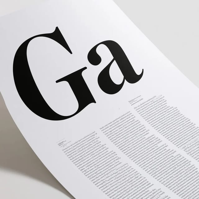 type specimen sheet
