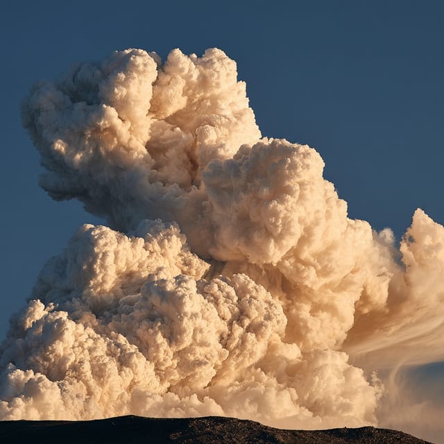 Volcanic ash plume