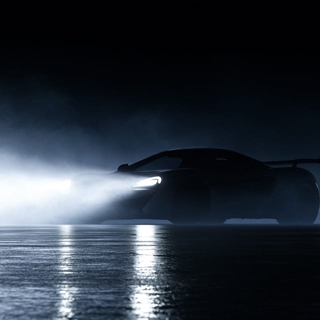 Volumetric headlight beam