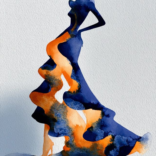 wet-on-wet watercolor