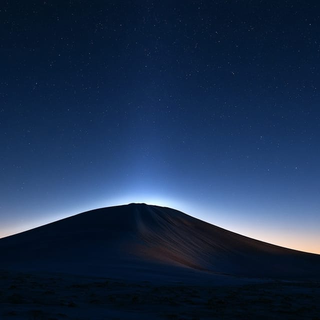 Zodiacal light glow