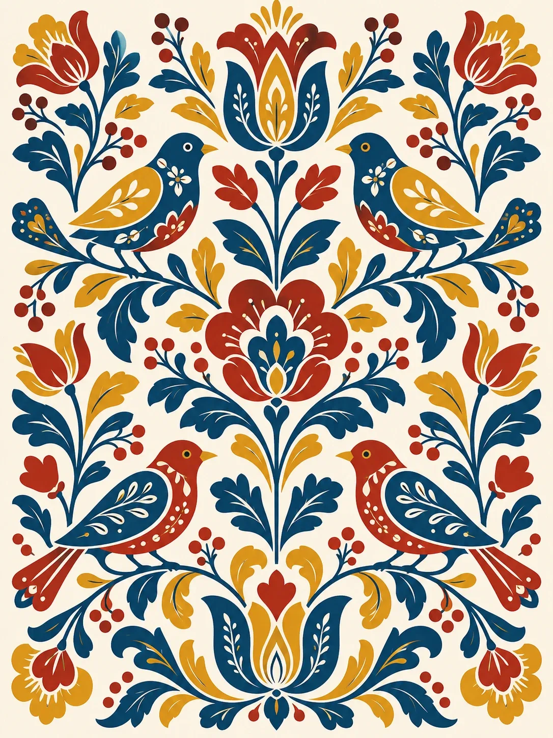 Saber's work for scandinavian folk art