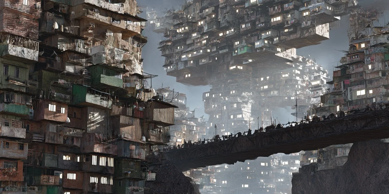 dystopian slums, Eutopia, future movie, City, 