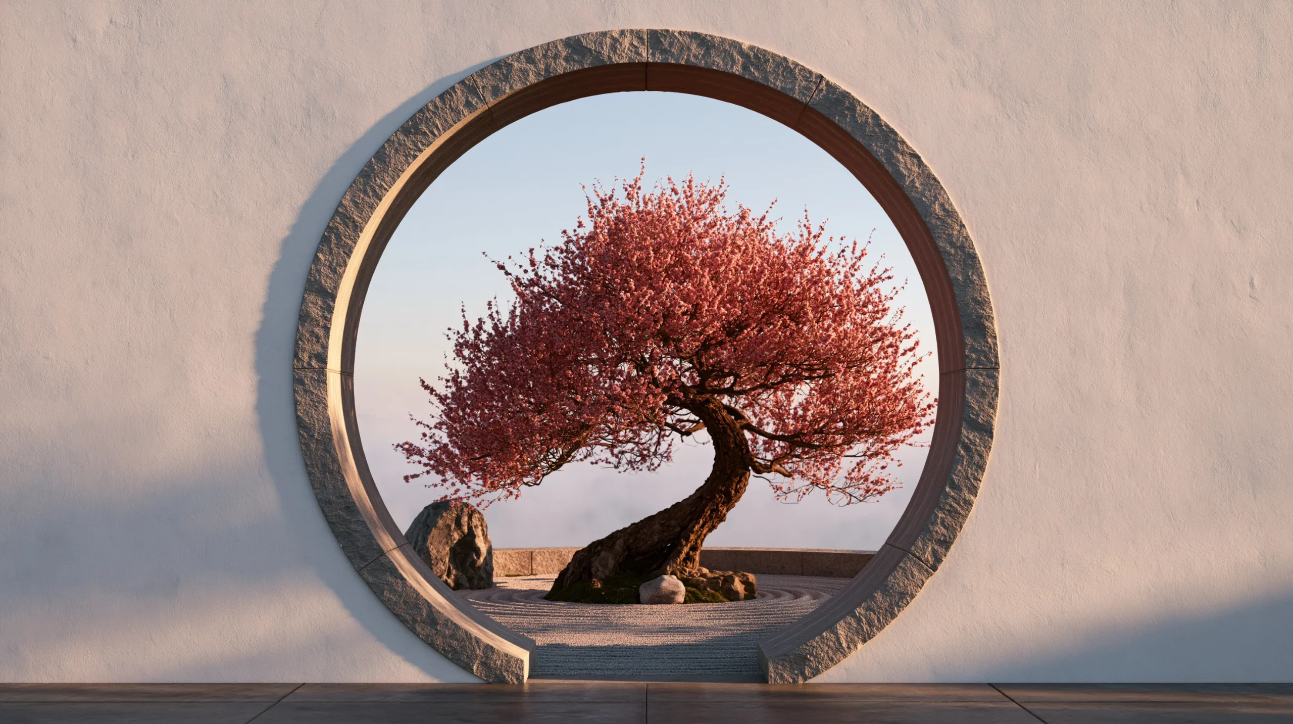 moon gate framing