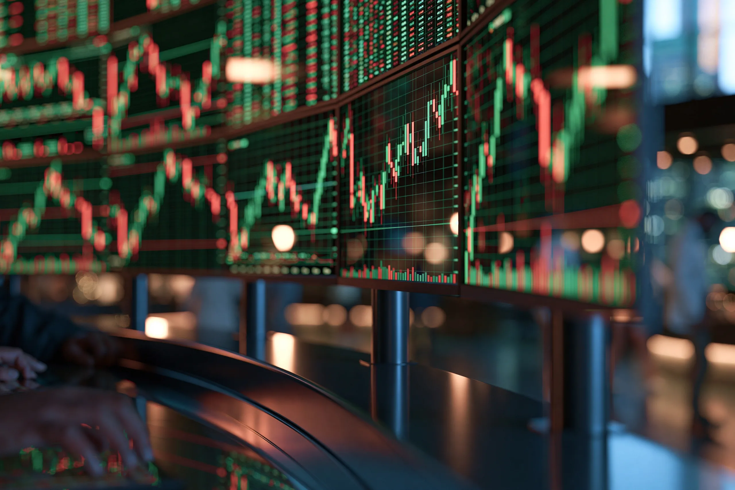 trading monitor wall