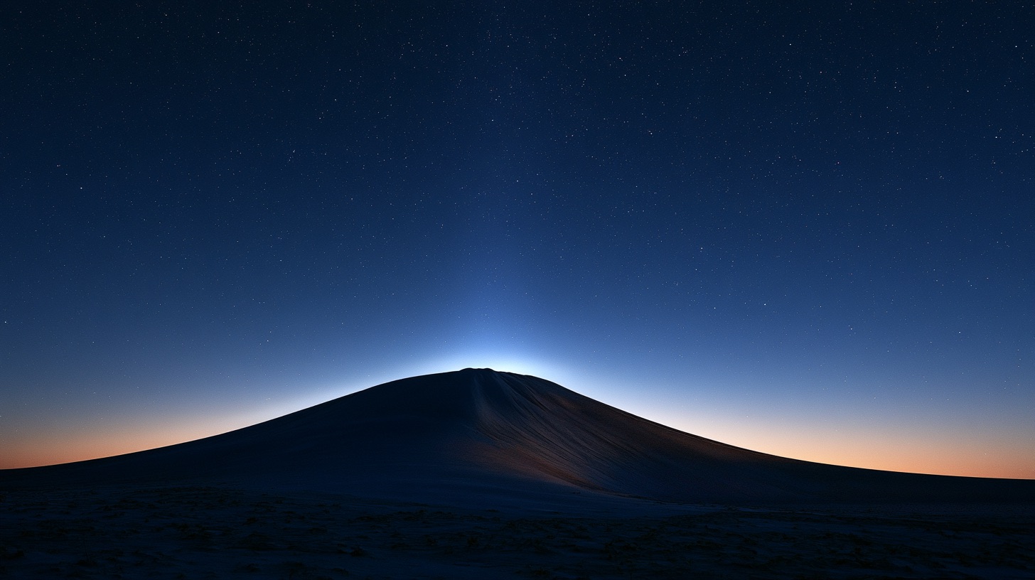 Zodiacal light glow