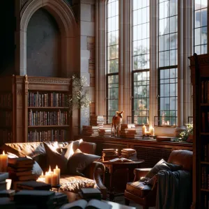 Prompt: dark academia